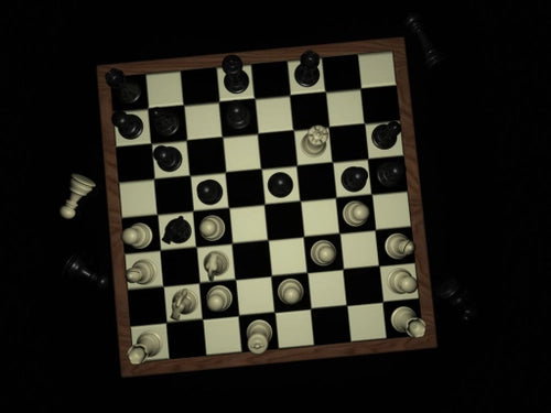 German Classic Ebonised Chess Pieces in Plymouth