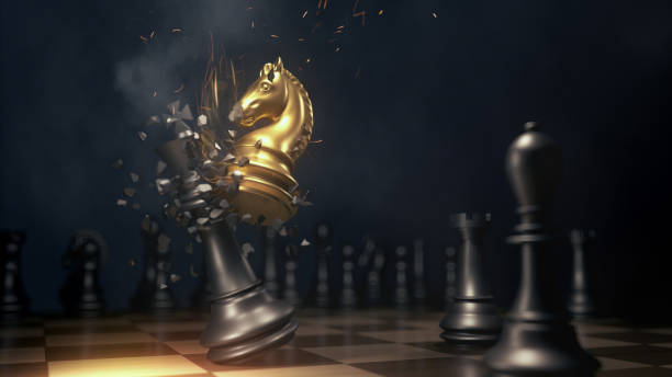 Best Fischer Antiqued Ebonised 1972 Chess Pieces in Birmingham