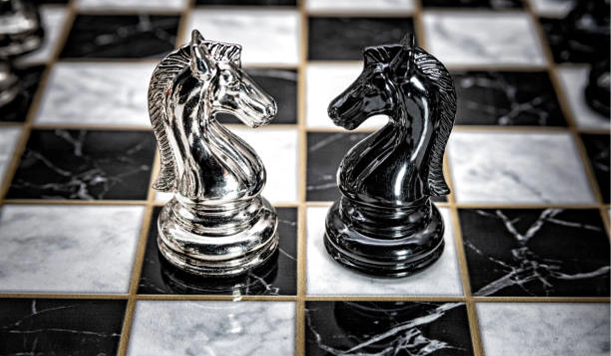 Ebonised Leningrad Chess Pieces in Glasgow