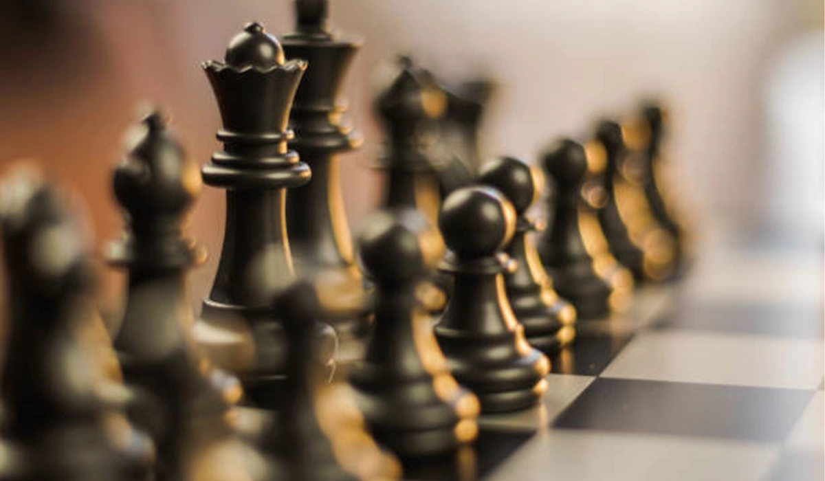 Imperial Design Boxwood and Ebonised Chess Pieces in Canterbury