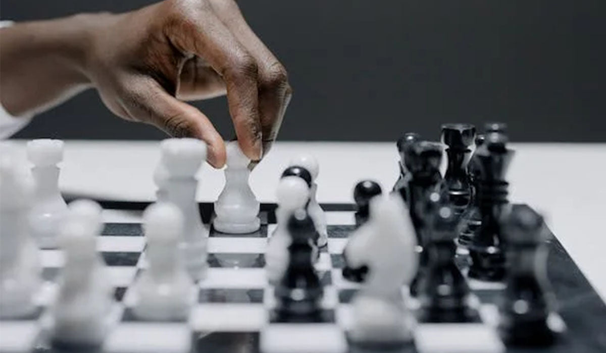 Luxury Hand-Carved Ebony Chess Pieces in Manchester