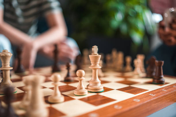 Finest Antiqued and Ebonised Collectors Chess Pieces In London