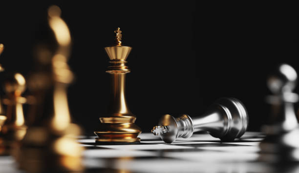 Best Antiqued Collectors Chess Men with Mahogany Chess Box in Stoke on Trent
