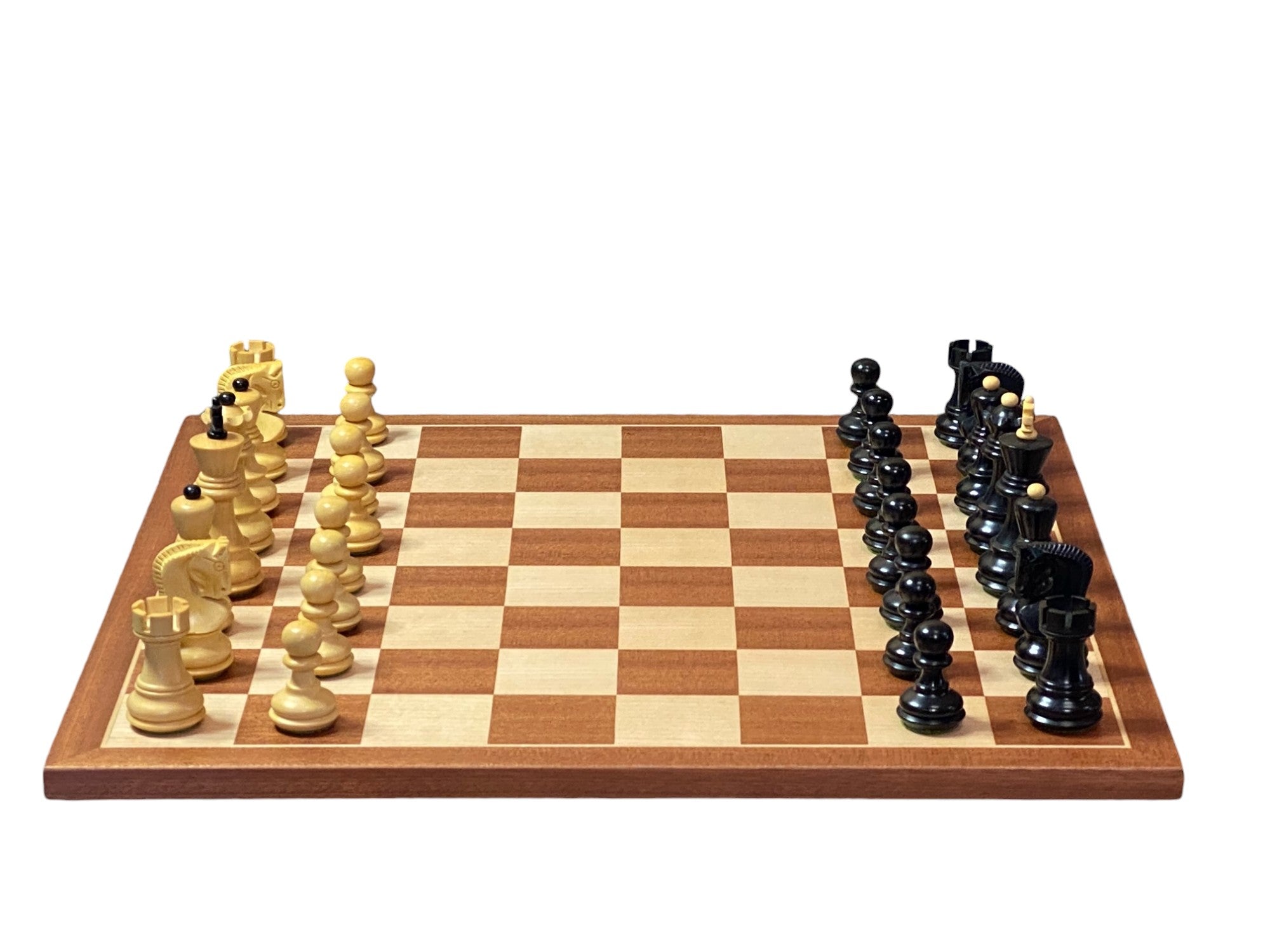 15.75-Inch Mahogany Board Russian Ebonized Pieces Slide Box