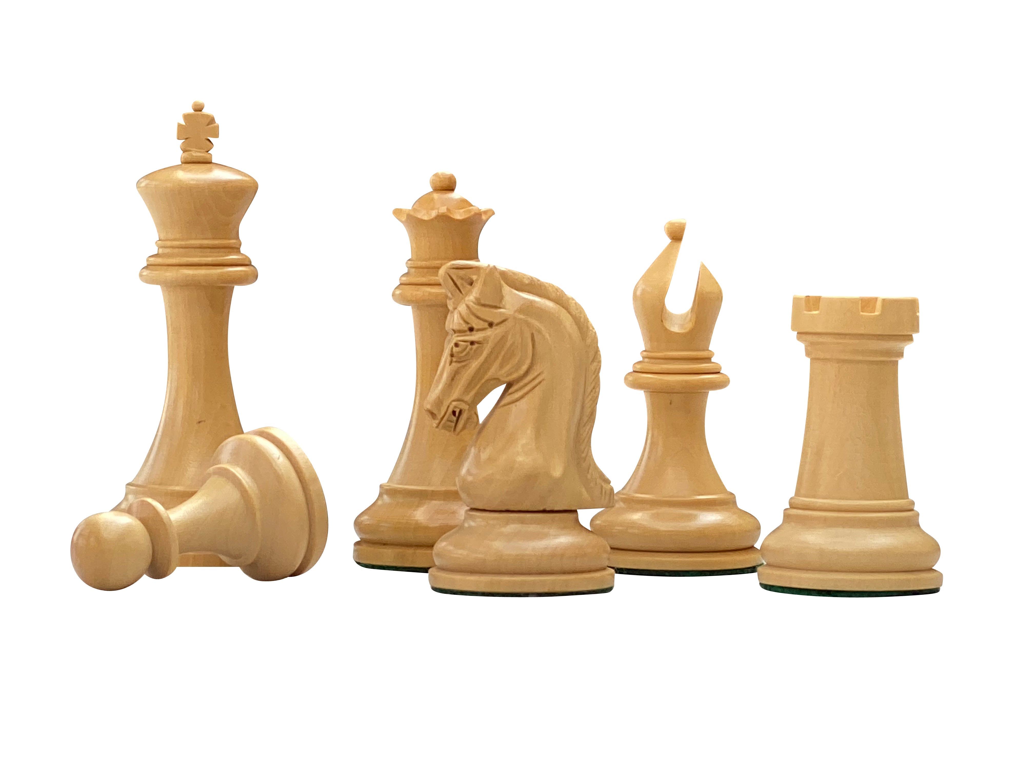 3.75" Tristan Imperial Ebony Chess Pieces - Official Staunton™ 