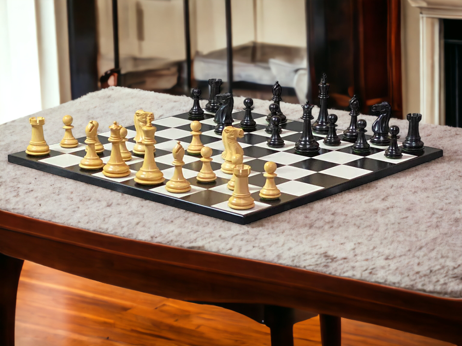 Old English Contemporary Anegre Chess Set - Official Staunton™ 