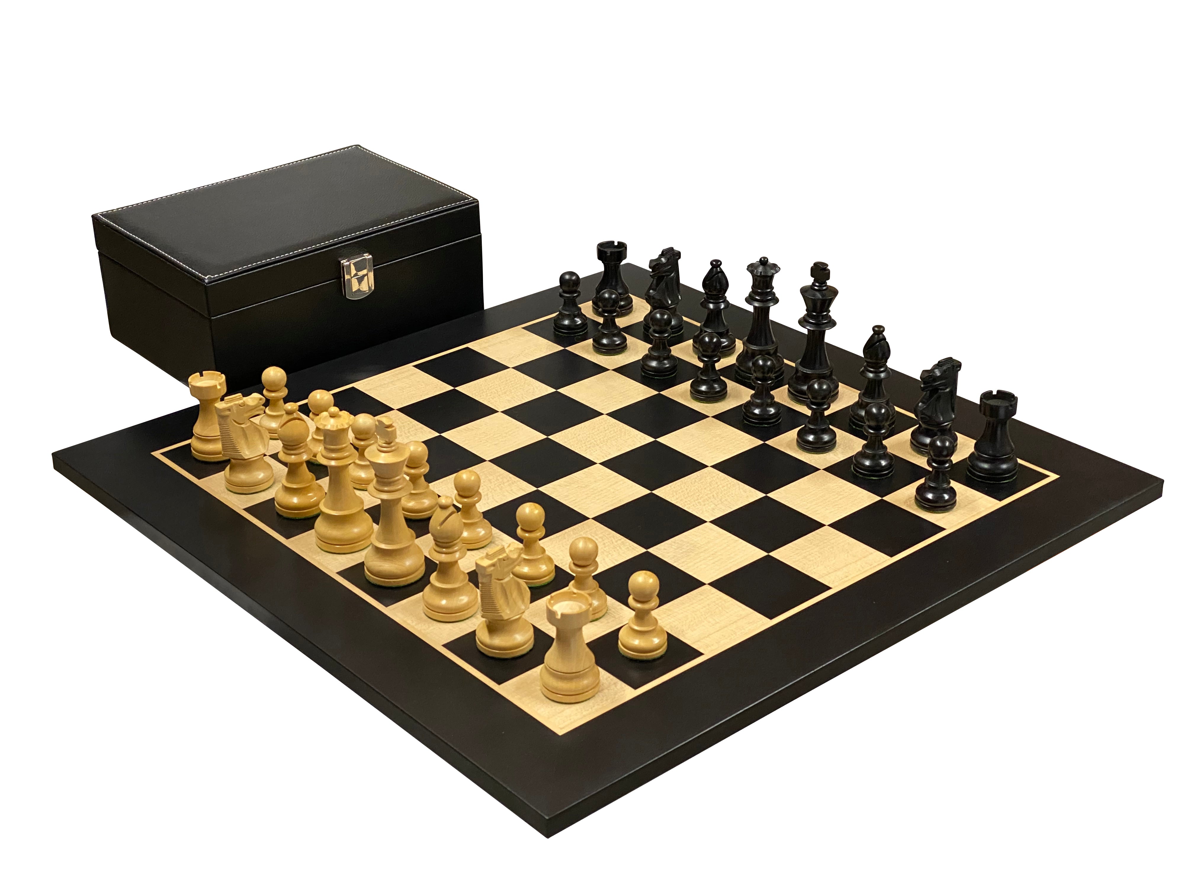 British Anegre Chess Set Combination - Official Staunton™ 