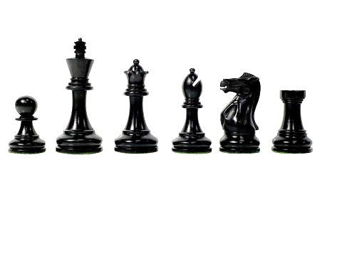 3.5" Stallion Black & Boxwood Staunton Chess Pieces - Official Staunton™ 