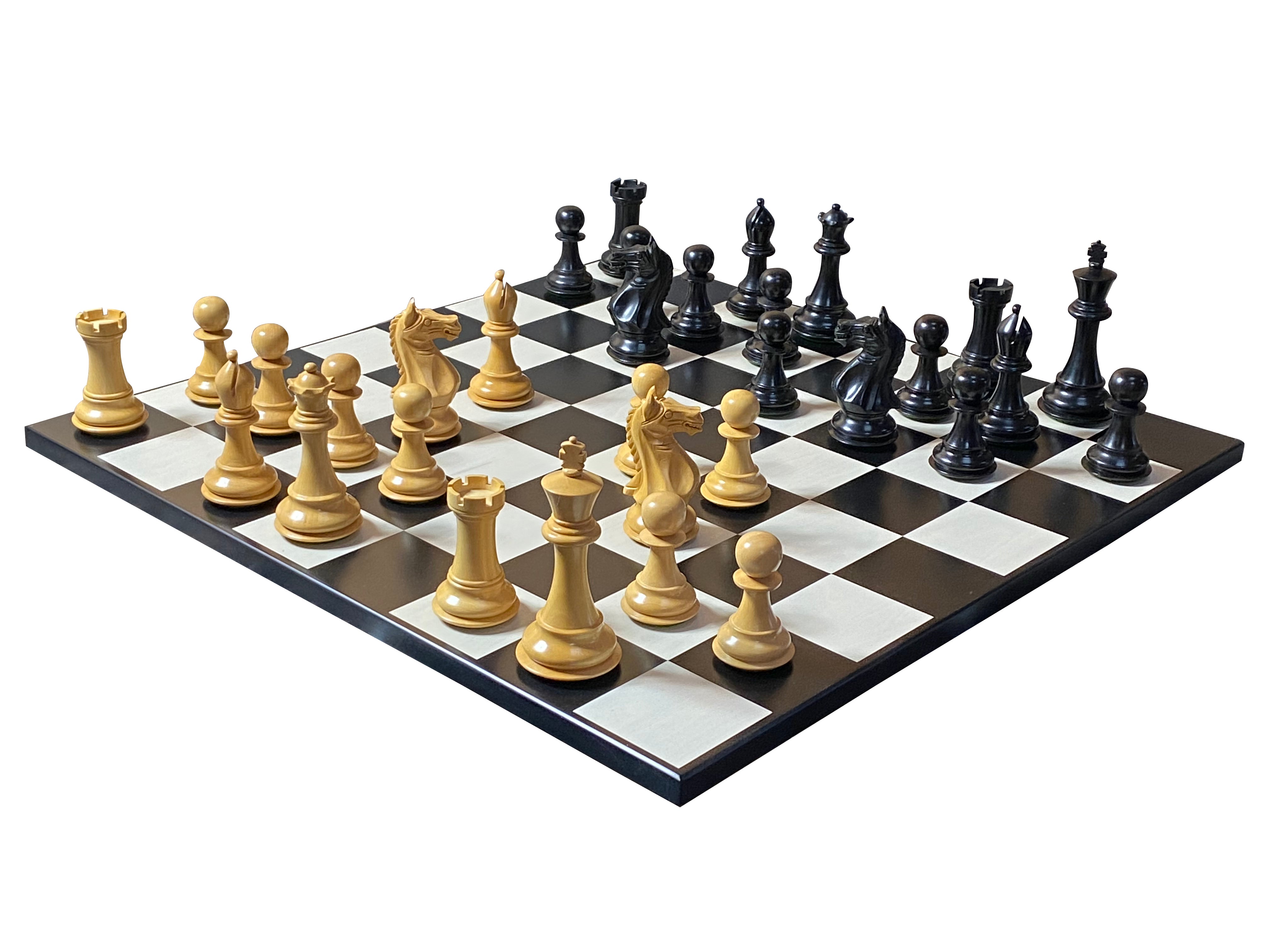 Queens Gambit Anegre Contemporary Board and Vinyl Box - Official Staunton™ 