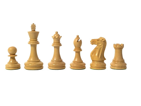 3.5" Stallion Black & Boxwood Staunton Chess Pieces - Official Staunton™ 