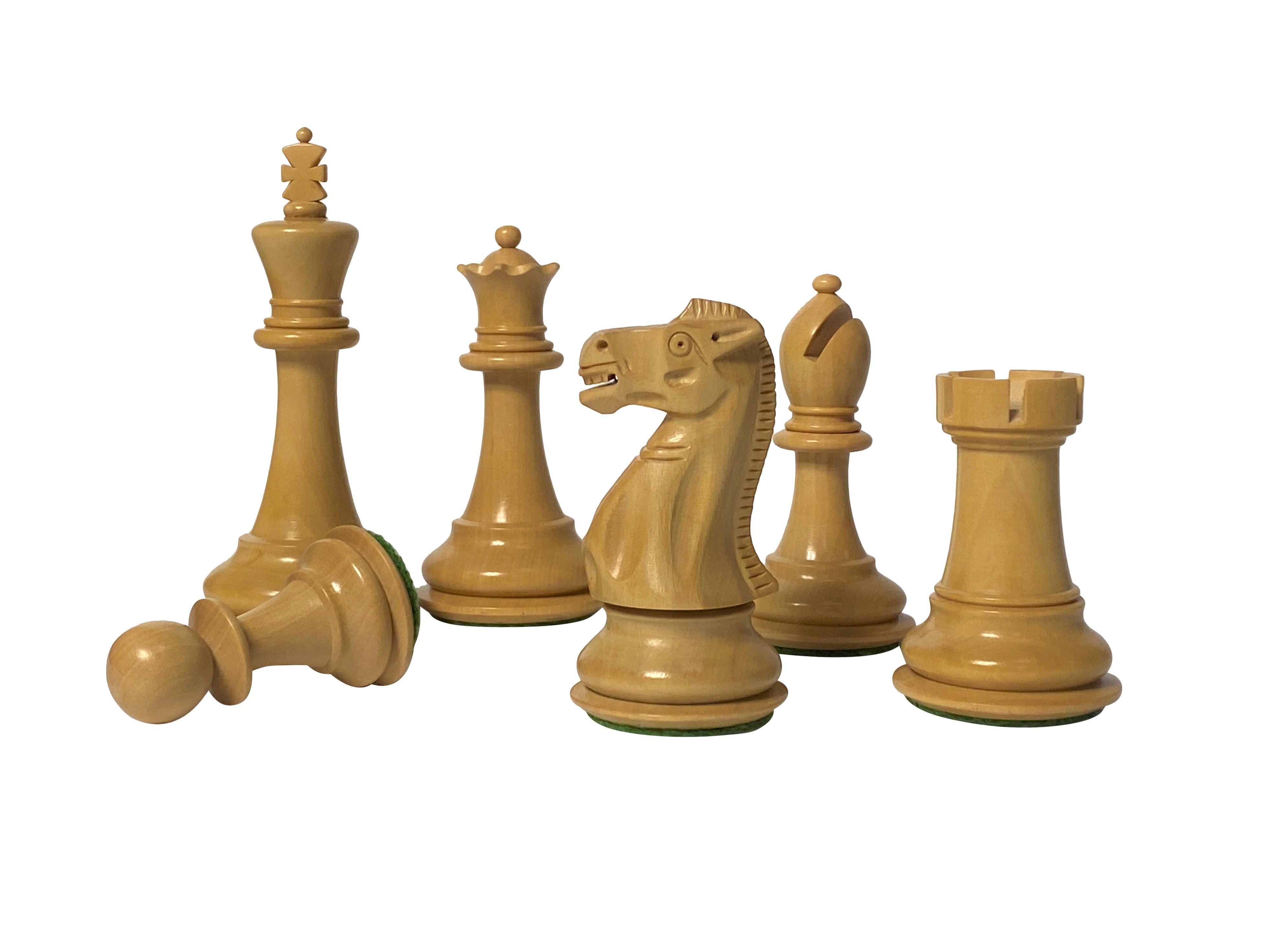 Old English Ebonised Chess Pieces - Official Staunton™ 