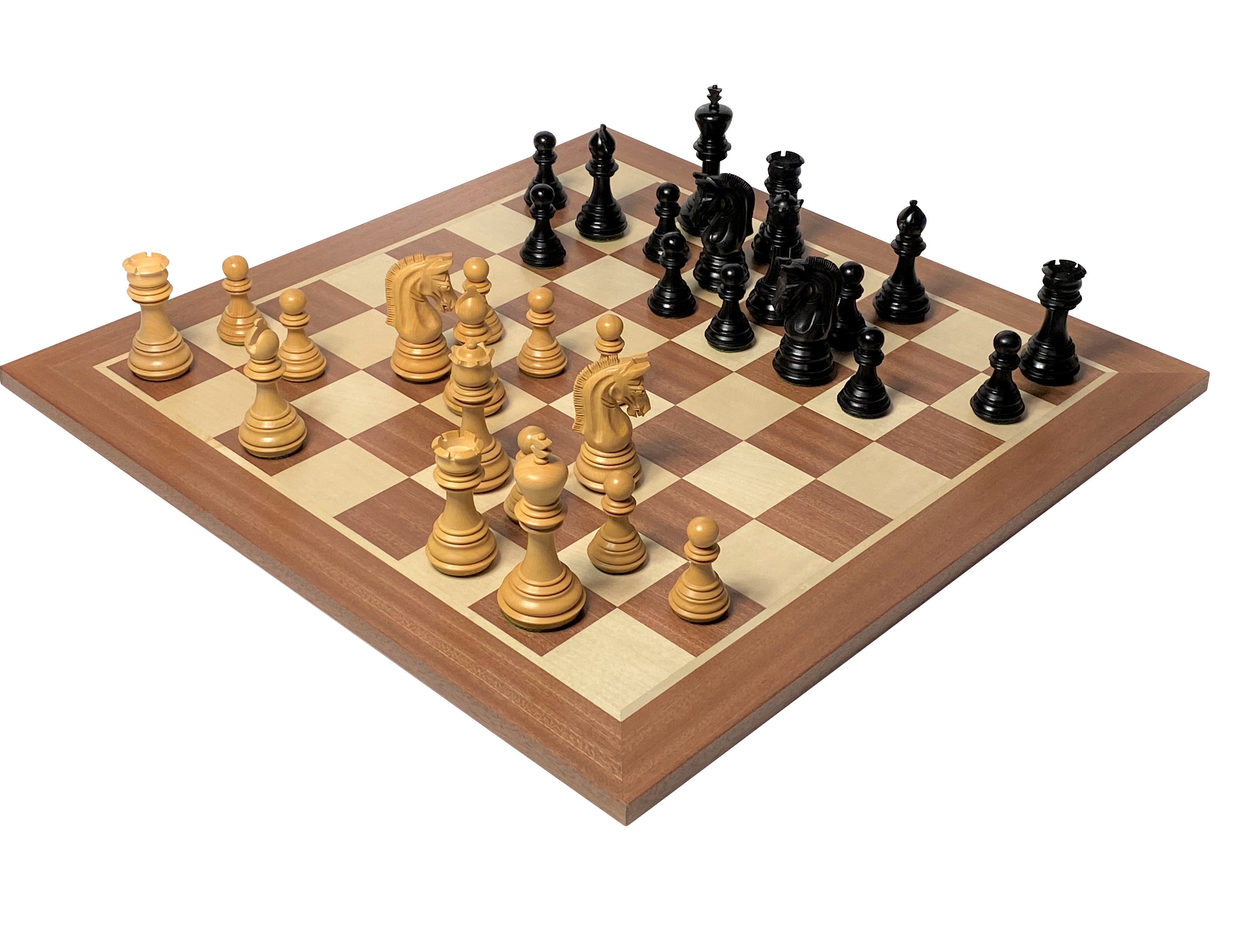 Imperial Ebonised Mahogany Chess Set & Box - Official Staunton™ 