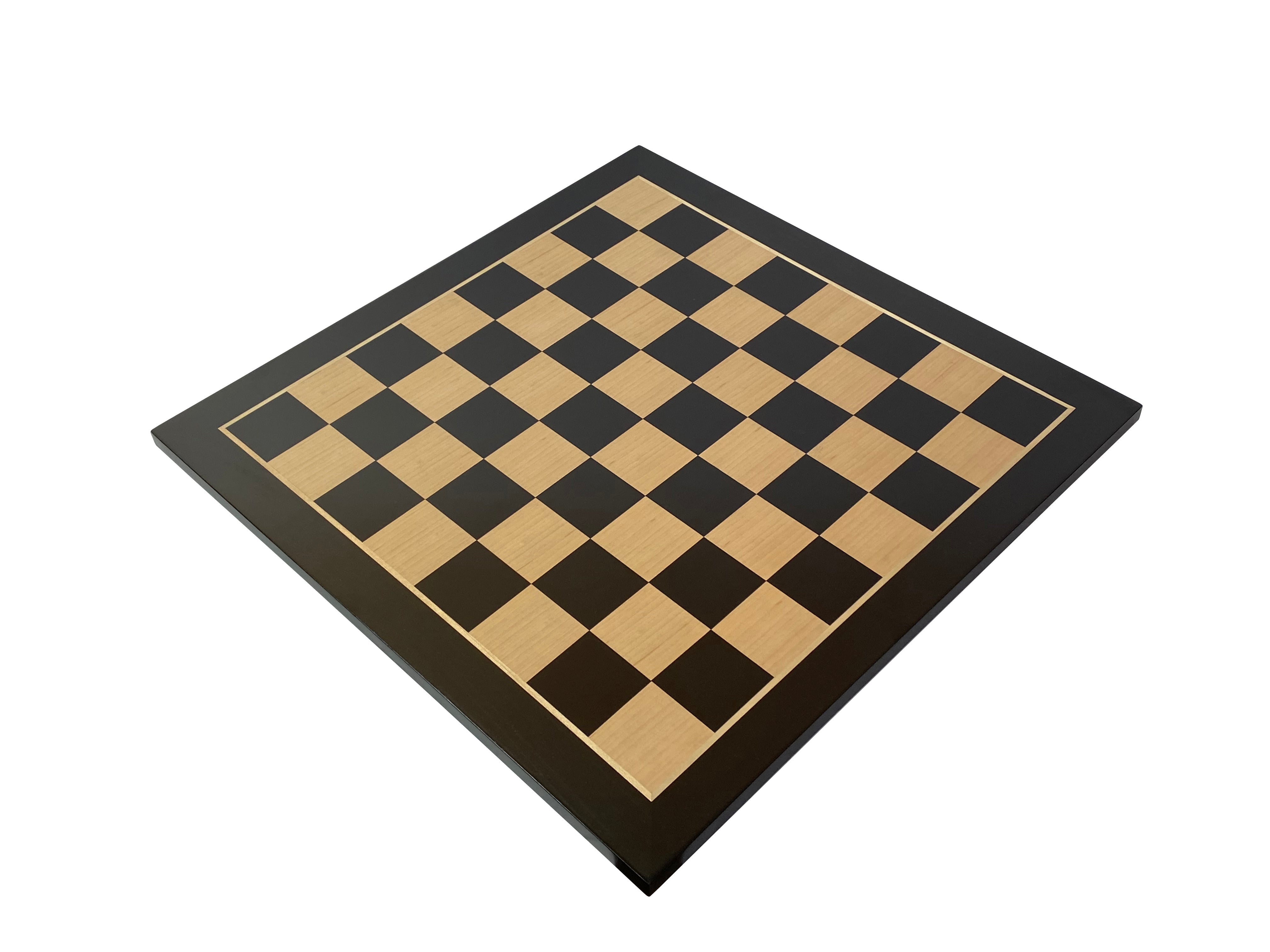 21" Standard Anegre and Maple Chess Board - Official Staunton™ 