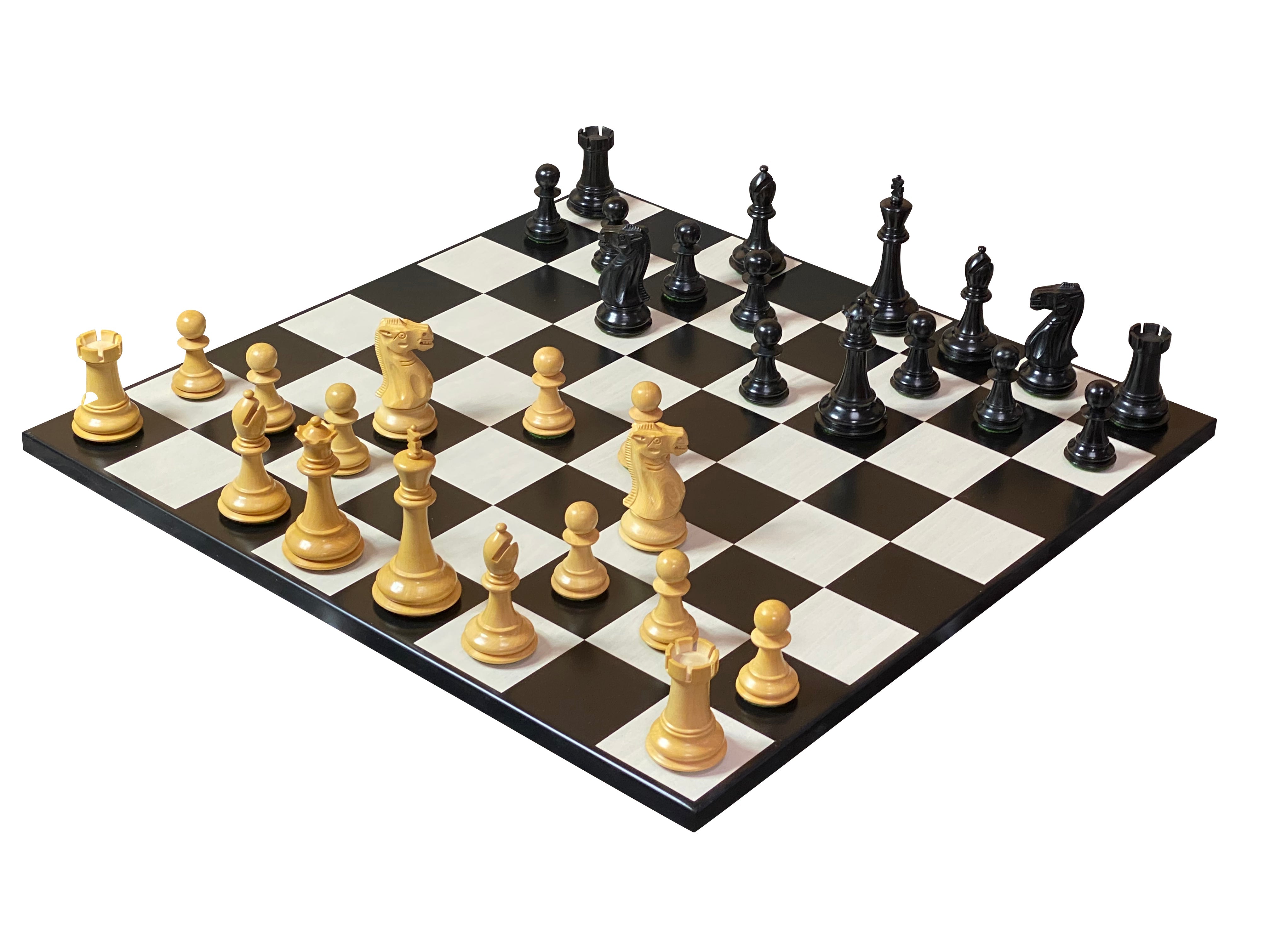 Old English Contemporary Anegre Chess Set - Official Staunton™ 