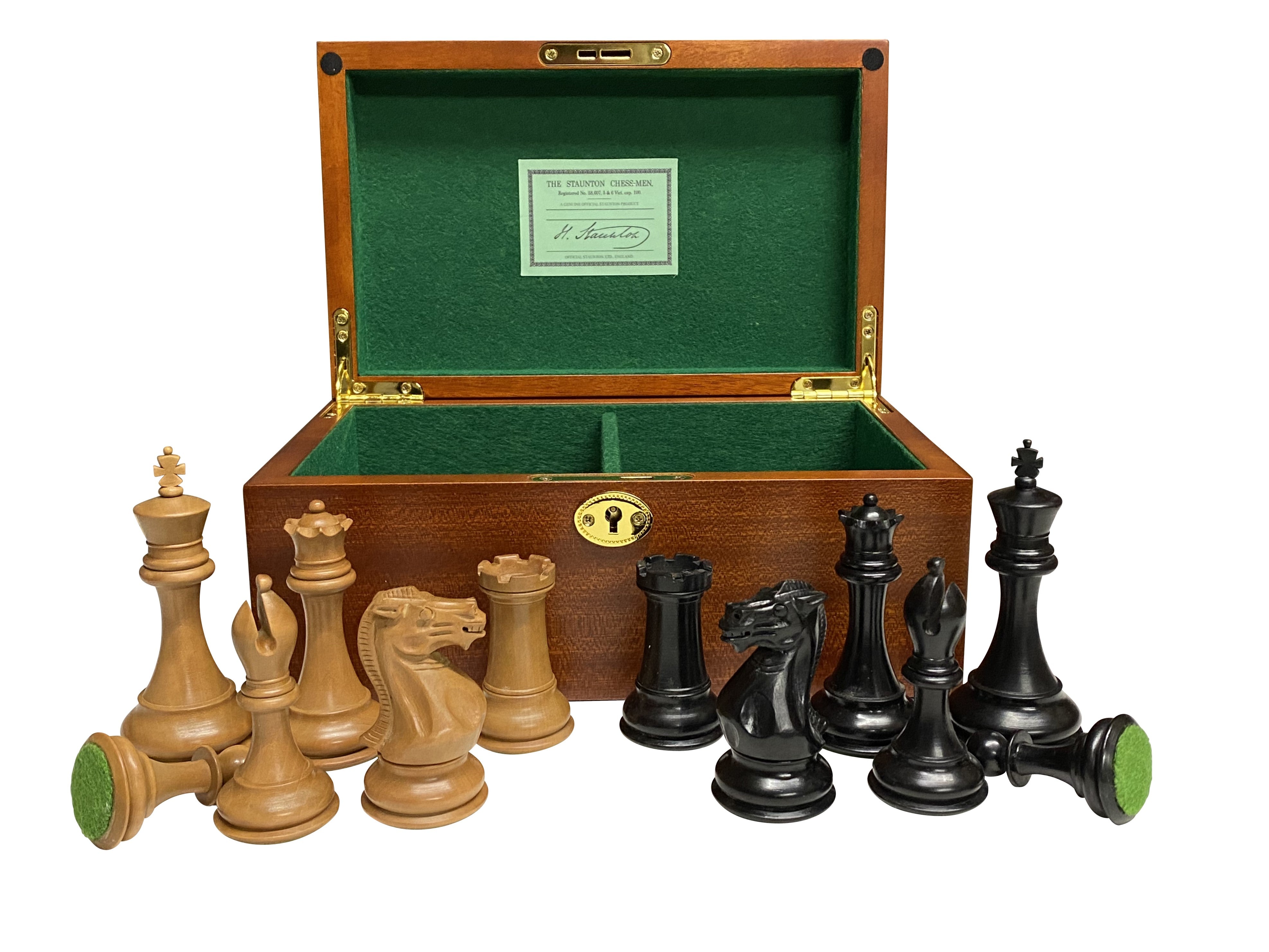 1849 Antique Staunton Collectors Series Chess Men & Box - Official Staunton™ 