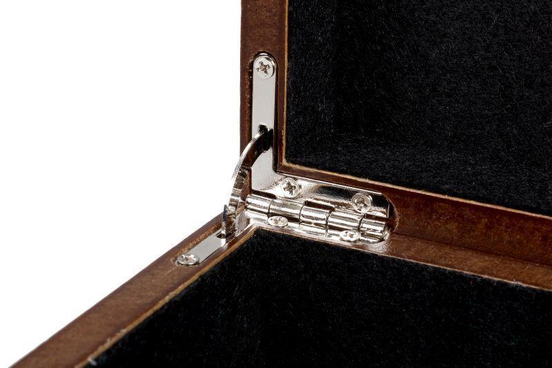 British Acacia Mahogany Chess Set & Burl Root Box - Official Staunton™ 