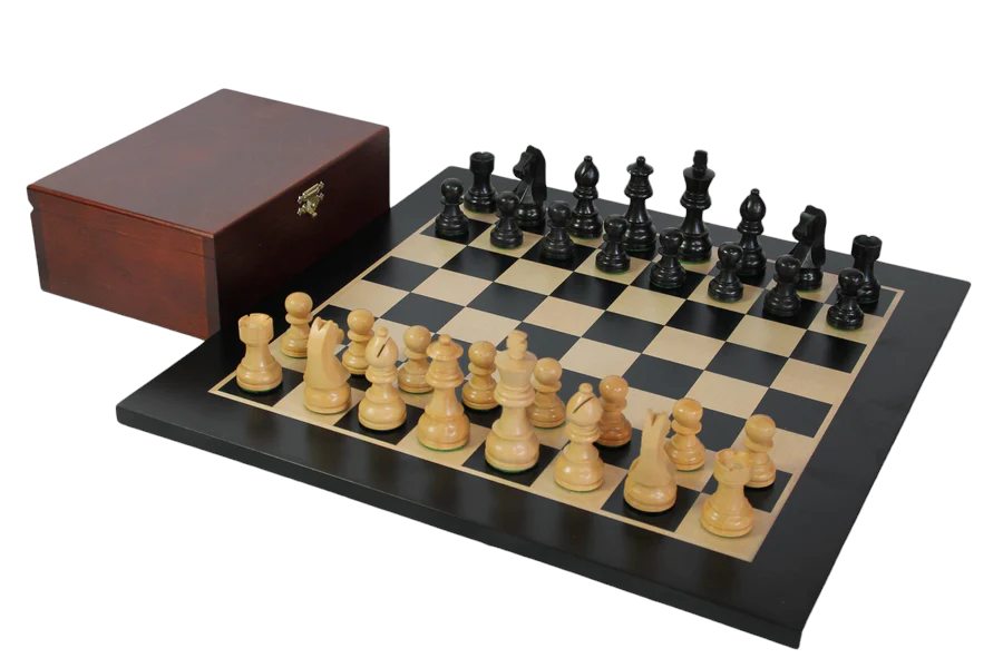 15.75" Classic Economy Anegre Chess Set Combination - Official Staunton™ 