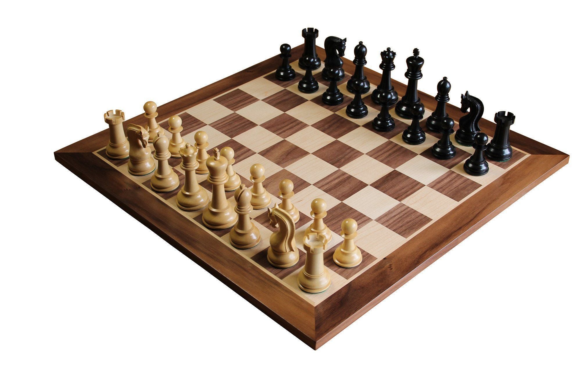 Leningrad Ebonised Chess Pieces 19
