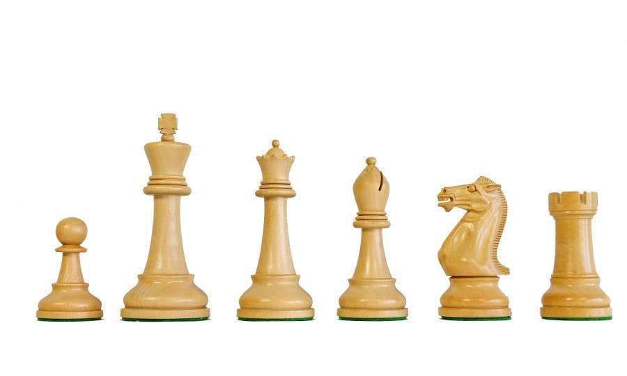 Winchester Staunton Boxwood & Ebonised Chess Pieces - Official Staunton™ 